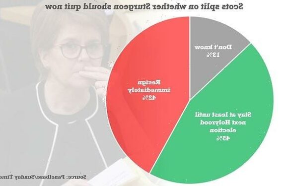 More than 40% of Scots say Nicola Sturgeon should quit NOW