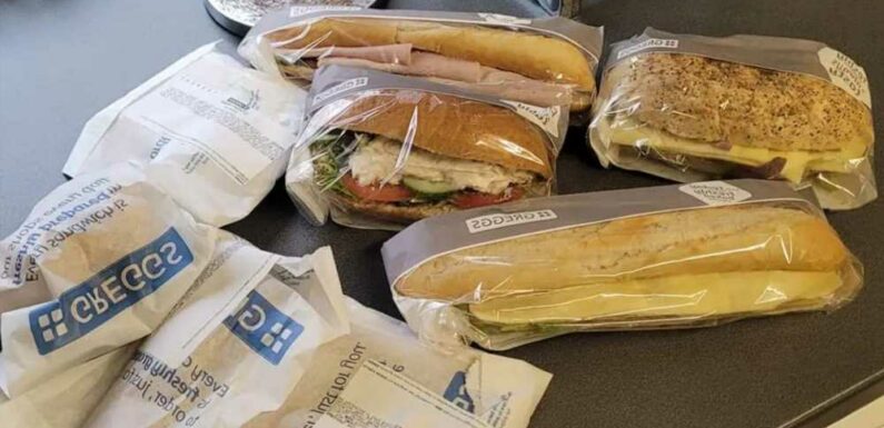 Mum amazed at how many goodies she managed to bag at Greggs for just under £3 – there's sarnies for whole family | The Sun