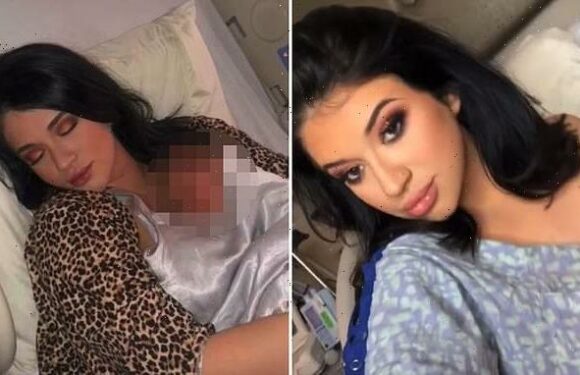 Mum gets her hair and makeup done before going into labour