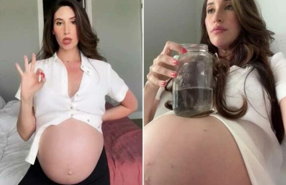 My baby bump is so big people say my child is living in a mansion and many are convinced I’m having twins | The Sun