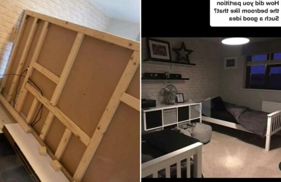 My teen sons share a room but were desperate for their own space so I split it, it was so easy and actually looks bigger | The Sun