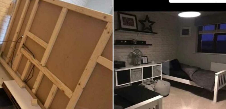 My teen sons share a room but were desperate for their own space so I split it, it was so easy and actually looks bigger | The Sun