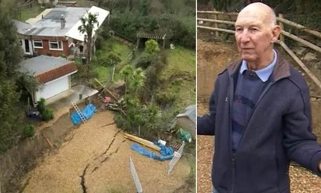 Pensioner, 82, refuses to move out of his crumbling clifftop home