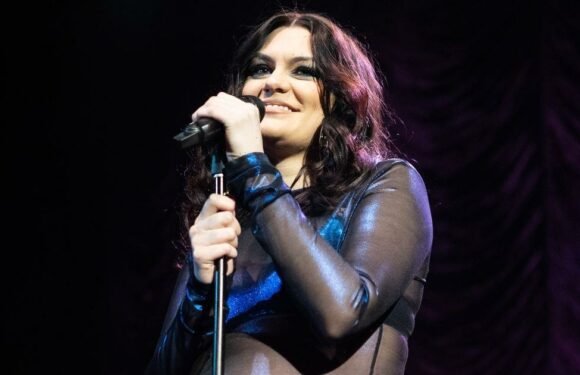 Pregnant Jessie J proudly shows off blossoming baby bump in see-through outfit