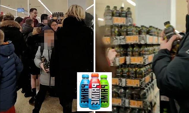 Prime fans fight to get their hands on bottles of the energy drink