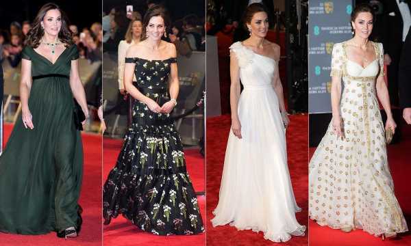 Princess Kate’s dreamiest BAFTA dresses over the years