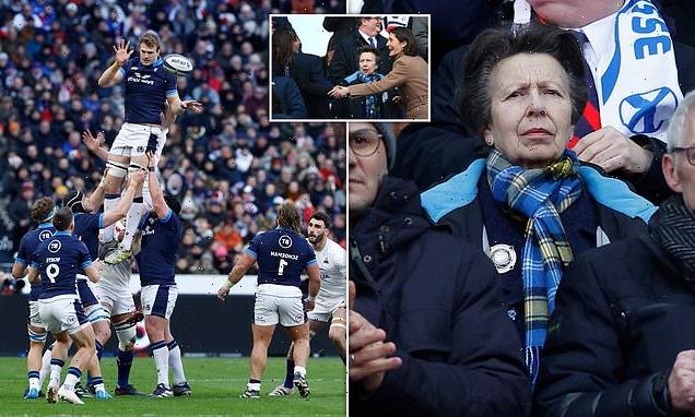 Princess Royal watches Scotland's 32-21 defeat at Six Nations match