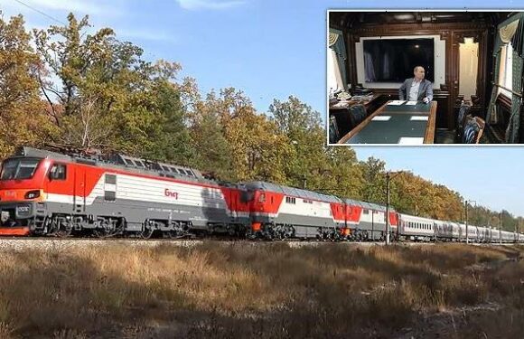 Putin travels in armoured trains over fears he will be shot out of sky