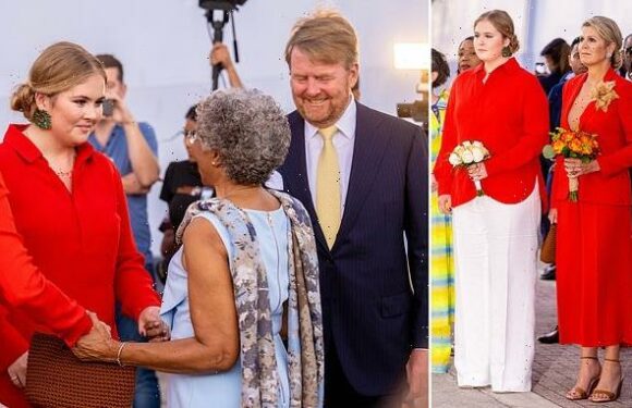 Queen Máxima and Princess Catharina-Amalia arrive in Curaçao