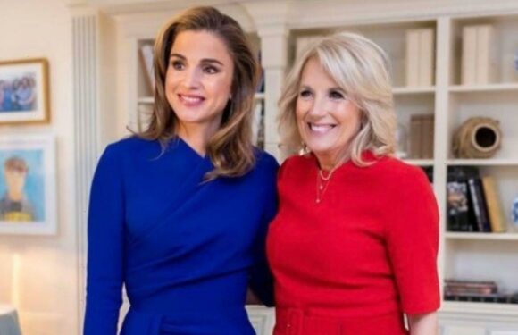 Queen Rania and Jill Biden turn heads in ‘very patriotic’ outfits