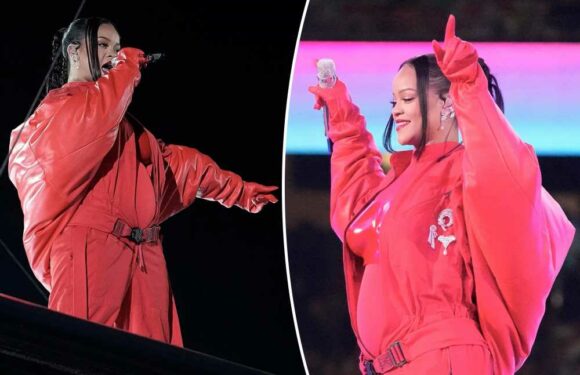 Rihanna sparks pregnancy rumors during Super Bowl 2023 halftime show
