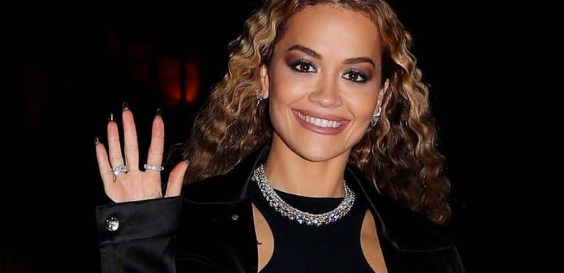 Rita Ora flashes underwear in see-through look as diamond ring shines