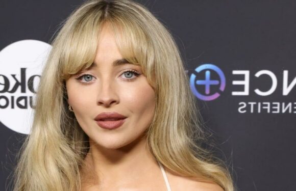 Sabrina Carpenter's All-White Afterparty Look Has Hip Cutouts and a Thigh-High Slit