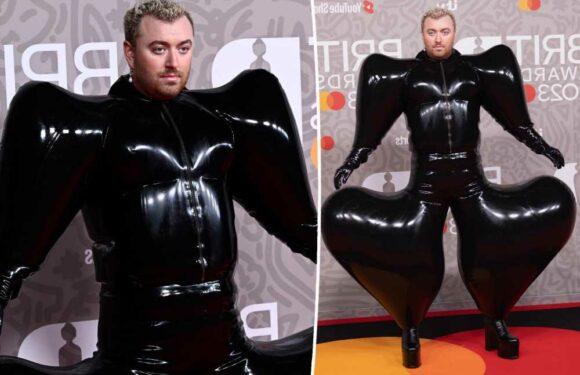 Sam Smith trolled for attention-seeking latex look at 2023 Brit Awards