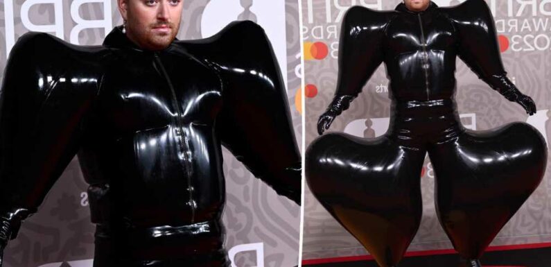 Sam Smith trolled for attention-seeking latex look at 2023 Brit Awards