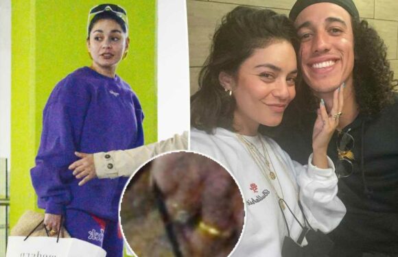 See first photos of Vanessa Hudgens’ massive engagement ring from Cole Tucker