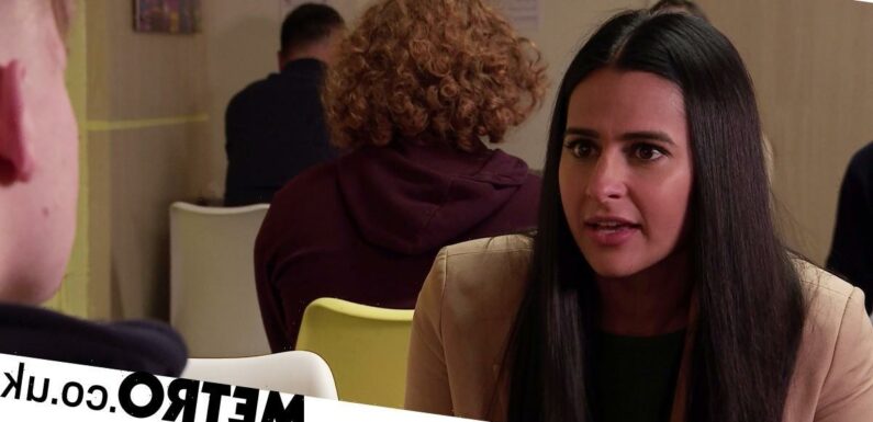 See the moment Corrie's Alya visits Max in prison in spoiler video