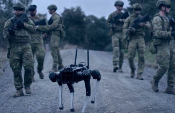 Soldiers filmed controlling robot dogs with their minds thanks to headset