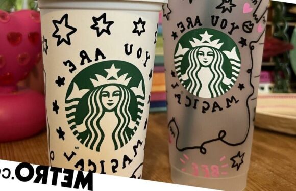 Starbucks is giving away Valentine's notes and bespoke reusable cups