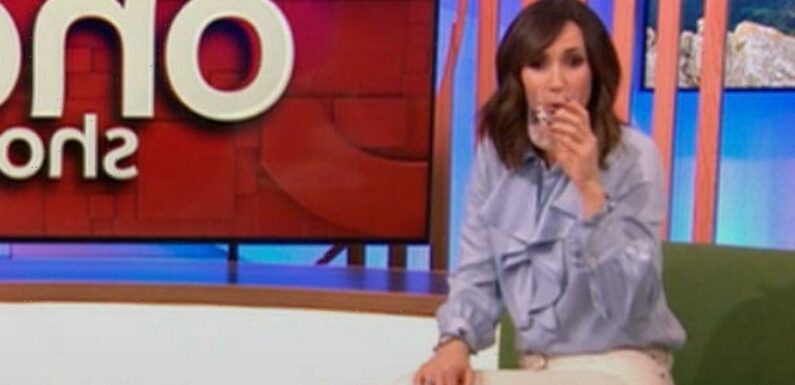 The One Shows Alex Jones forced to stop BBC show as she suffers coughing fit