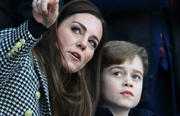 The Princess of Wales spotted at Prince Georges rugby match – with dog Orla by her side