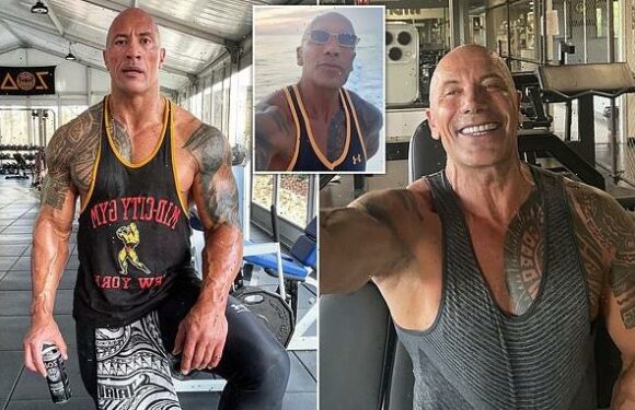 The Rock lookalike says crowds regularly stop in to get a selfie
