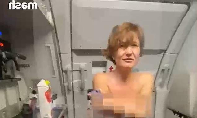 Topless woman tries to storm cockpit on Russian flight