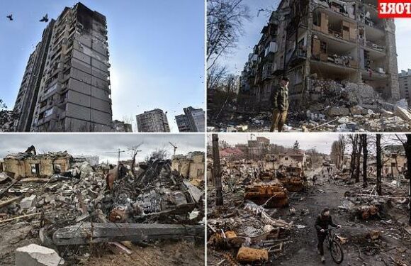 Ukraine conflict: Dozens of incredible before-and-after images of Kyiv