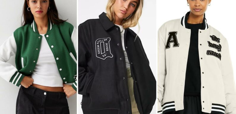 Varsity Bomber Jackets are big and this is how to wear them –  plus the best from the high street | The Sun