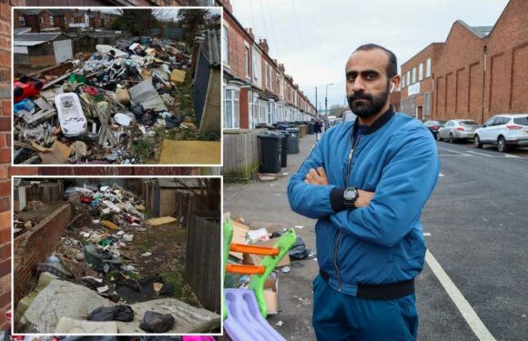 We live on 'UK's grottiest street'…we can't get in our back door due to trash mountain so big it can be seen from space | The Sun