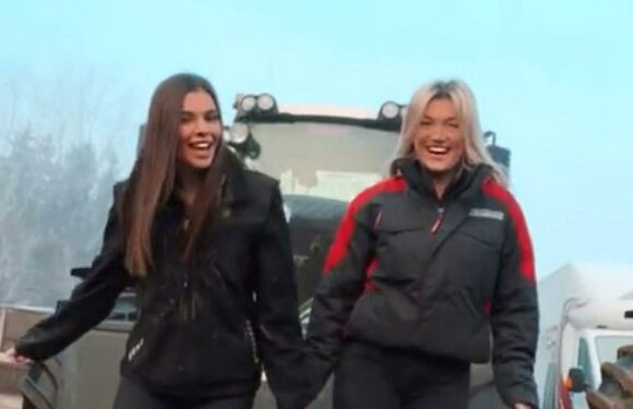 We’re young female farmers – the internet has gone crazy for our dancing videos in front of the tractor at work | The Sun