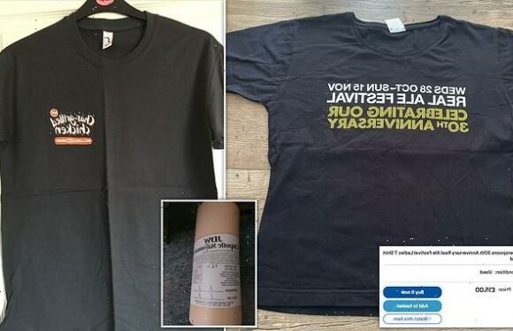Wetherspoons staff sell old uniforms, sauces, menus and shirts on eBay