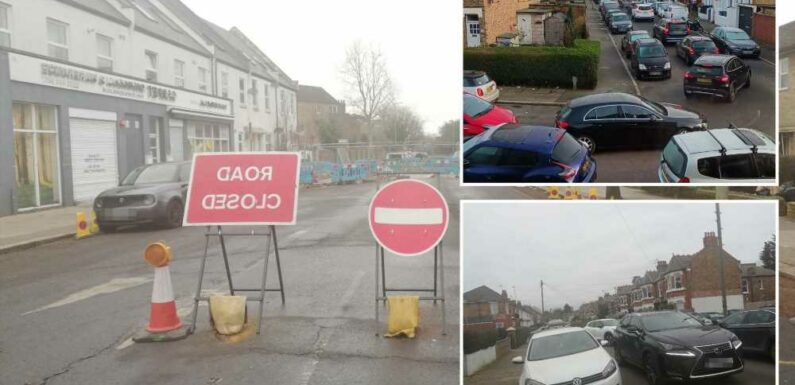 We've been left furious after our quiet cul-de-sac was swamped with traffic due to annoying roadworks – no one warned us | The Sun