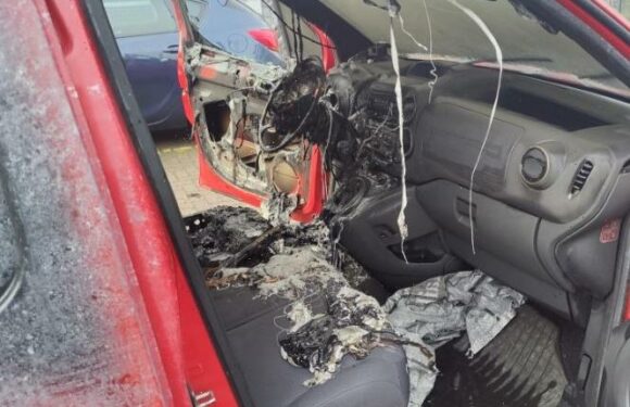 Yobs torch 'THREE Royal Mail vans' and three more cars in one night in mindless rampage as cops hunt culprit | The Sun