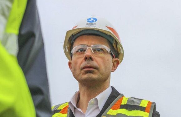 ‘There is no accident’: Pete Buttigieg visits Ohio crash site for first time