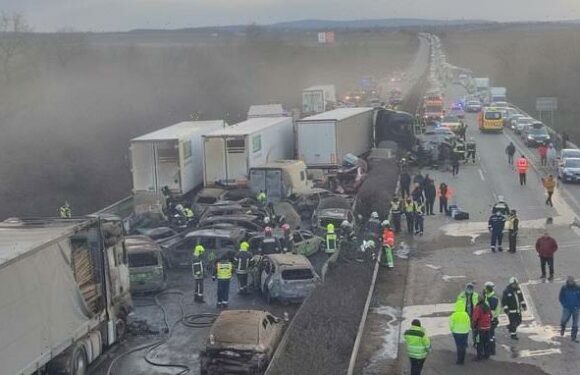 42-VEHICLE pile-up that left one dead and 39 injured after dust storm