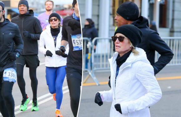 Amy Robach, T.J. Holmes run 2023 NYC Half Marathon together after ABC firing