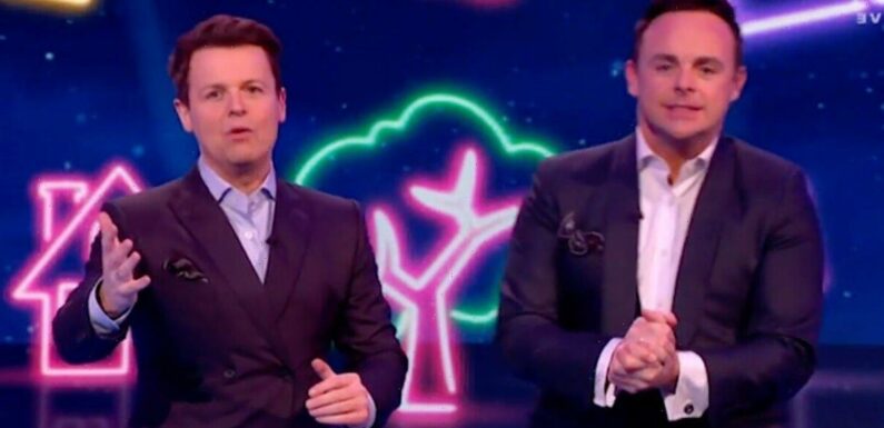 Ant and Dec apologise minutes into Saturday Night Takeaway