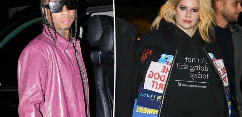 Avril Lavigne parties with Tyga in Paris after ending Mod Sun engagement