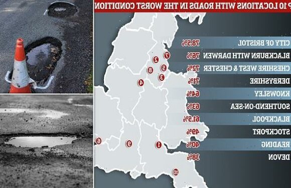 Britain's pothole capital revealed but how bad is your area?
