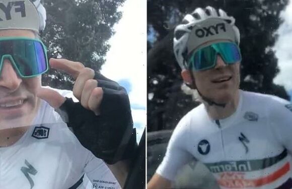 Confronting moment angry cyclist questions manhood of car's passenger