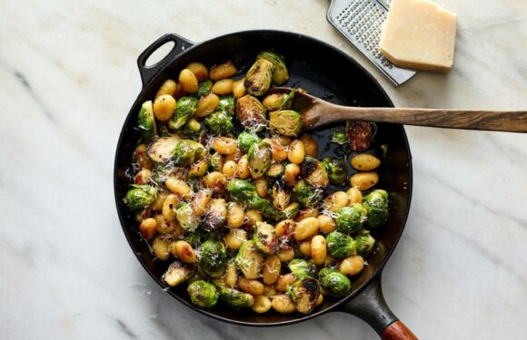 Crisp gnocchi with Brussels sprouts and brown butter recipe