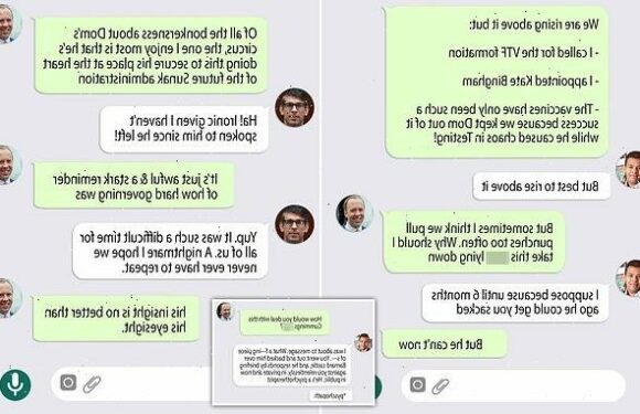 Dominic Cummings mocks Rishi Sunak and Matt Hancock on WhatsApp leaks