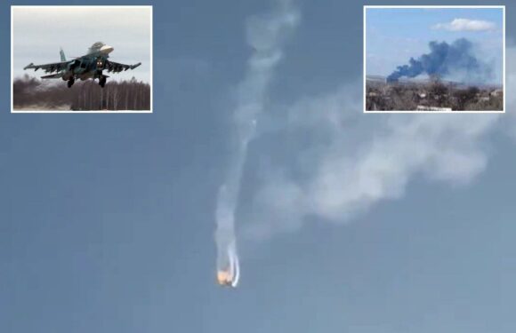 Dramatic moment Putin jet is blasted out the sky by Ukrainian missile as Zelensky warns 'invaders will feel our power | The Sun