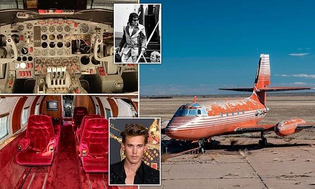 Elvis Presley's jet arrives in Florida to be transformed into an RV