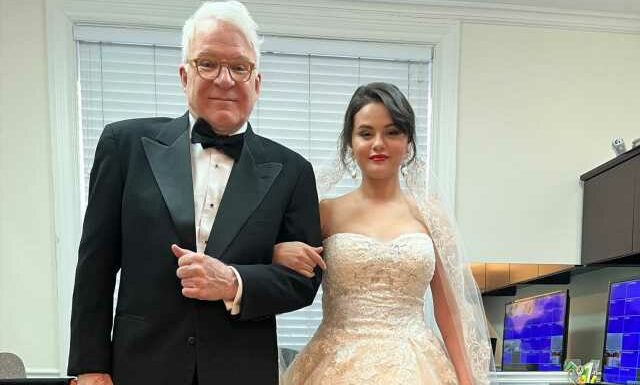 Fans Gush Over Selena Gomez Wearing Wedding Dress While Filming Only Murders in the Building