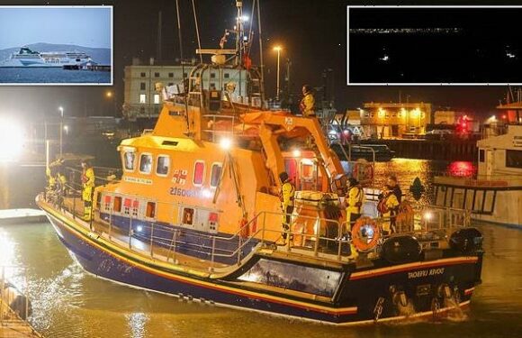 Ferry carrying 183 people catches fire in the English Channel