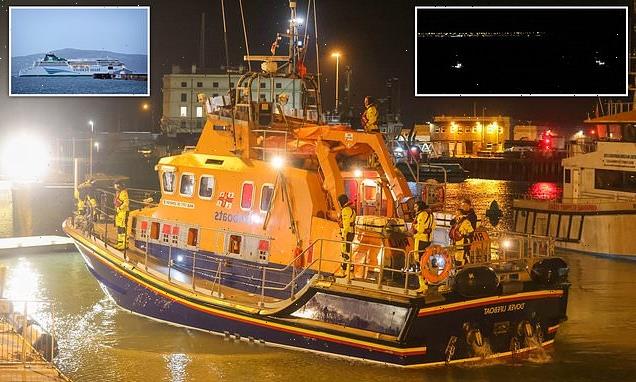Ferry carrying 183 people catches fire in the English Channel