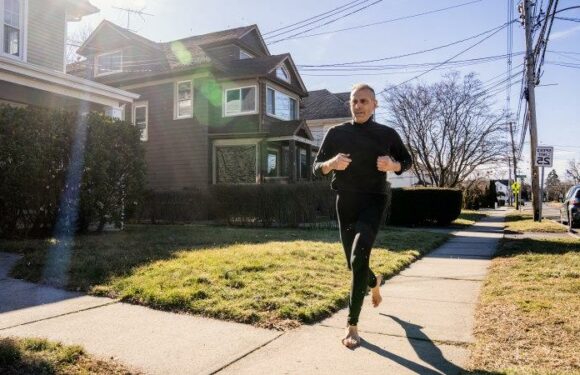 He took his shoes off 20 years ago and hasn’t put them back on
