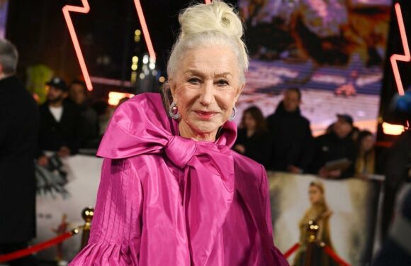 Helen Mirren unveils new hairdo in dramatic hot pink look for premiere